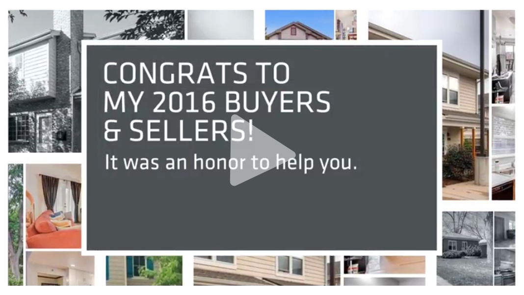 CONGRATS to my 2016 buyers and sellers! ~ James Button