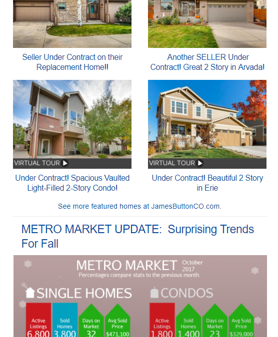 November Newsletter: ? Sellers Get Full Price and Move Up For The Holidays!